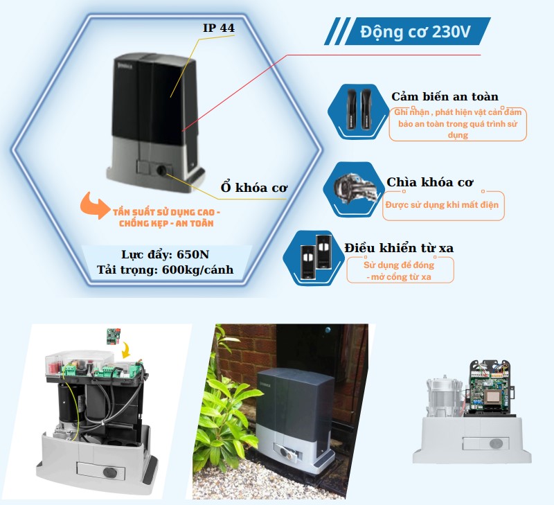 Motor Cổng Trượt BENINCA Bull 6M.P