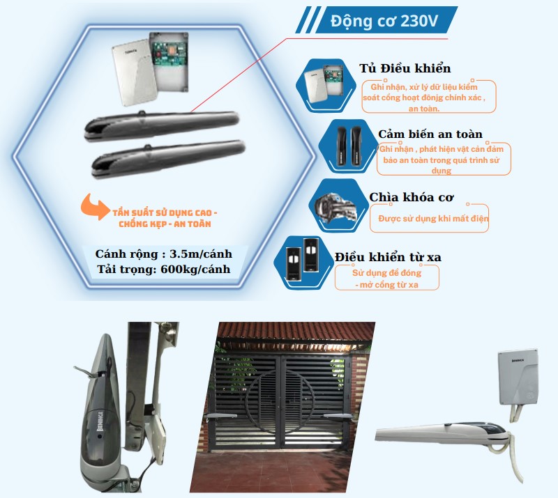 Motor Cổng Tay Đòn BENINCA BOB30M.P